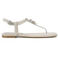 Dkny Datto Flat Thong Sandals - White