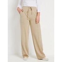 Long Tall Sally Tall Seam Front Wide Leg Trouser 36" - Blue