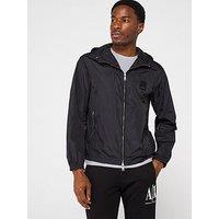 Armani Exchange Nylon Winderbreaker Jacket - Black