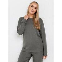 Long Tall Sally Crew Neck Sweatshirt - Grey