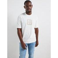 Armani Exchange Logo Crew Neck T-Shirt - Off White
