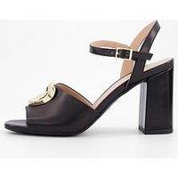 Love Moschino Block Heeled Sandal - Black