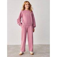 Ted Baker Girls Wide Leg Sweat Set - Pink