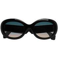 Vivienne Westwood Acetate Oval Sunglass - Black