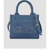 Love Moschino Medium Denim Tote - Blue