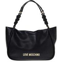 Love Moschino Braided Strap Tote Bag - Black