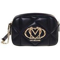 Love Moschino Quilted Big Logo Small Bag - Black