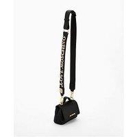 Love Moschino Sparkle Logo Strap Mini Bag - Black