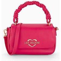 Love Moschino Twisted Strap Small Flap Grab - Fuchsia