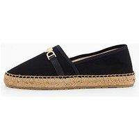 Love Moschino Canvas Espadrille - Black