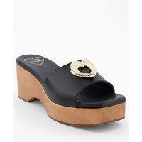 Love Moschino Wedge Sandal - Black