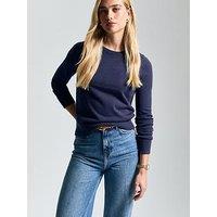New Look Long Sleeve Crew Neck Jumper - Navy