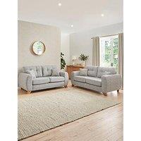Very Home Prent 3 + 2 Seater Fabric Sofa Set (Buy & Save!)