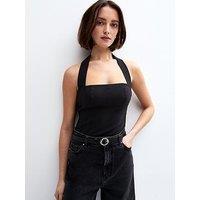 New Look Halterneck Bodysuit - Black