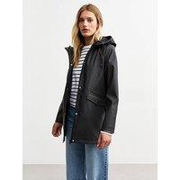 New Look Black Unlined Shower Resistant Rain Coat