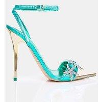 Public Desire Starfish Heel - Turquoise Metallic