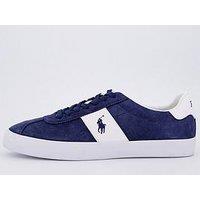 Polo Ralph Lauren Court Vulc Suede Trainer - Navy