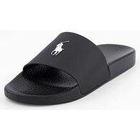 Polo Ralph Lauren Pool Sliders - Black/White