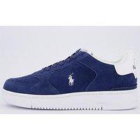 Polo Ralph Lauren Master Court Pp Suede And Leather Trainers - Navy/White