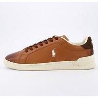 Polo Ralph Lauren Heritage Court Trainers - Brown