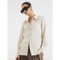 River Island Satin Shirt - White