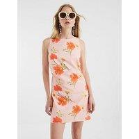 River Island Floral Shift Mini Dress - Pink