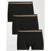 Ps Paul Smith Men'S 3 Pack Trunks - Black