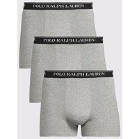 Polo Ralph Lauren 3 Pack Logo Trunks - Grey
