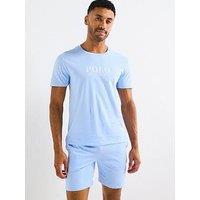 Polo Ralph Lauren Loungewear Centre Logo T-Shirt - Light Blue