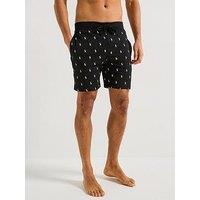 Polo Ralph Lauren Loungewear All Over Print Shorts - Black