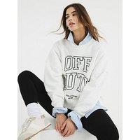 River Island Off Duty Sweatshirt - White