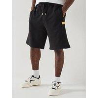 Versace Jeans Couture Metal Placket Sweat Shorts - Black