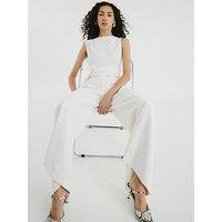 River Island Belted Jumpsuit - White