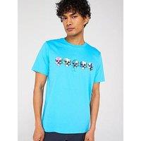 Ps Paul Smith Regular Fit Short Sleeve Skull T-Shirt - Blue