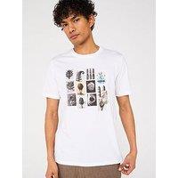 Ps Paul Smith Regular Fit Short Sleeve Desert Flowers T-Shirt - White
