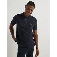 Ps Paul Smith Regular Fit Short Sleeve Zebra Logo Polo Shirt - Blue