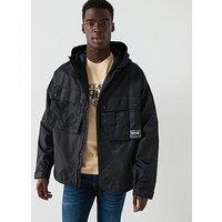 Versace Jeans Couture Dual Pocket Nylon Jacket - Black