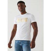 Versace Jeans Couture Institutional Logo Metallic Foil T-Shirt - White