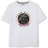 Boss Boys Football T-Shirt - White