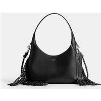 Coach Brooklyn Shoulder Bag 23 With Fringe Detailing