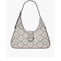 Kate Spade New York Flower Jacquard Nouveau Small Shoulder Bag - Light Grey