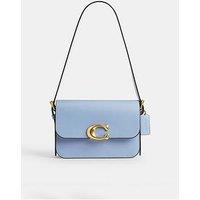 Coach Refined Calf Leather Sage Shoulder Bag - Light Purple