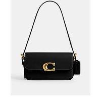 Coach Refined Calf Leather Zoe Shoulder Bag - Black