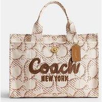 Coach Maxi Signature Canvas Cargo Tote - Natural
