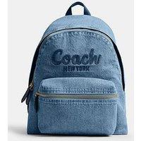 Coach Denim Cargo Backpack