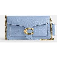 Coach Polished Pebble Leather Tabby Chain Clutch - Light Purple