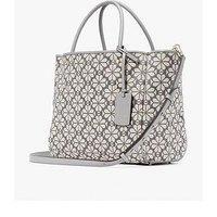 Kate Spade New York Flower Jacquard Medium Everything Tote Bag - Light Grey