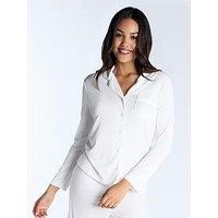 Boux Avenue Rib Modal Revere Top - Cream