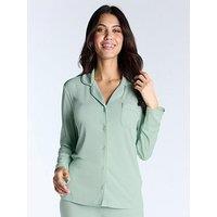 Boux Avenue Rib Modal Revere Top - Sage Green