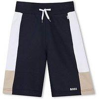 Boss Boys Colour Block Jog Shorts - Navy